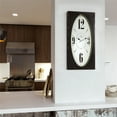 thumbnail image 2 of Yosemite Speakeasy Spokes Wood Wall Clock in Black and White Finish, 2 of 3