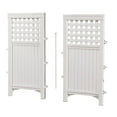 thumbnail image 4 of Suncast Outdoor Garden Yard 4 Panel Screen Enclosure Gated Fence, White (4 Pack), 4 of 6