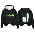 thumbnail image 4 of Clothing 2025 Yajing Hoodies for Women St.P Day Sweatshirt for Women Fall Tops Graphic Hoodies Long Sleeve Shirts Print Pullover Tops Oversized Hoodies for Women Black L, 4 of 4