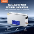 thumbnail image 2 of VEVOR 10L Ultrasonic Gun Cleaner 300W Ultra Sonic Cleaner Timer Heater Basket, 2 of 9