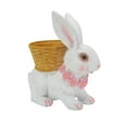 thumbnail image 2 of Resin Bunny Planter Simulated Rabbit Figurines with a Flower Basket on Back Cute Animal Sculpture Succulent Planter Flower Pots for Home Garden Small Plants, 2 of 7