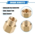 thumbnail image 3 of Conector de manguera de latón adaptador hembra M18x1.5 a M14x1.5 de Unique Bargains, 3 of 7