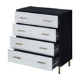 thumbnail image 3 of Newboti Furniture Black and Silver 4-Drawer Chest 75457, 3 of 6