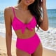 thumbnail image 5 of Trajes de baño para mujer, conjunto de traje de baño con cordones, estilo dividido, color sólido, informal, a la moda, para mujer, trajes de baño para mujer, traje de baño para mujer, trajes de baño d, 5 of 5