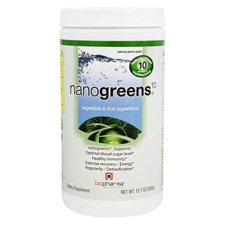 Biopharma Scientific - NanoGreens 10 Natural Green Apple - 12.7