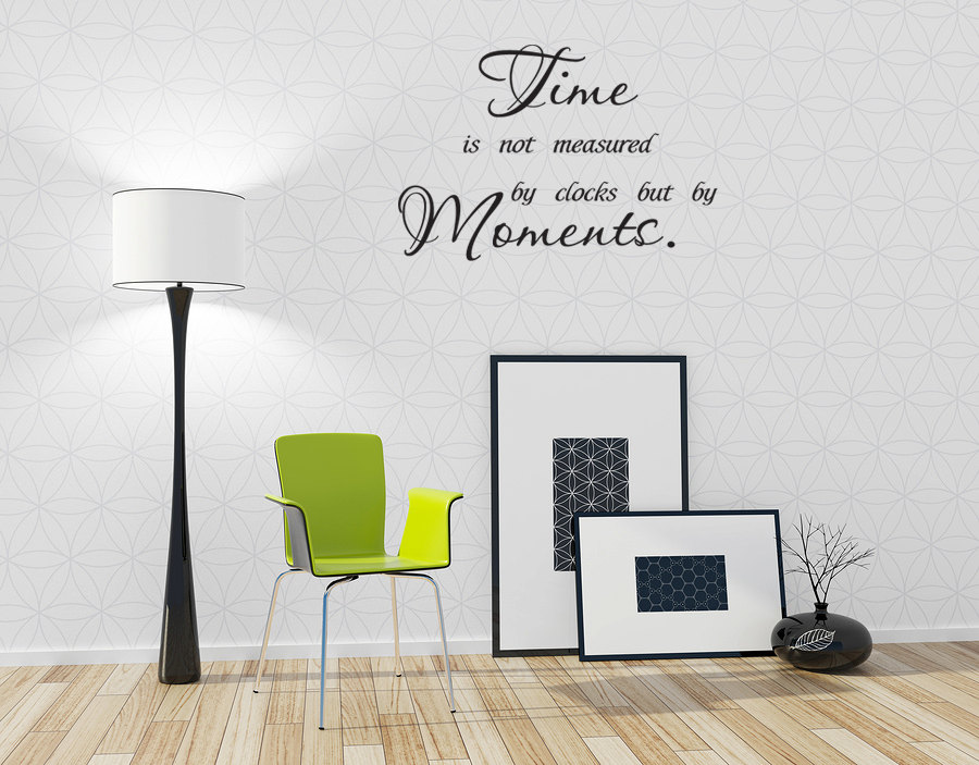 Removable Vinyl Wall Art Time vinyl decal sticker Time is not measured