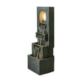 thumbnail image 5 of Garden Fountain Outdoor w/LED Lights – Indoor Modern Cascading Floor, 5 of 5