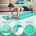 thumbnail image 6 of Fitvids Extra Thick 71"x24" Non-Slip Exercise & Yoga Mat, 1" High-Density Foam, Double-Sided Grip, Moisture-Proof, Lightweight with Straps, 6 of 6