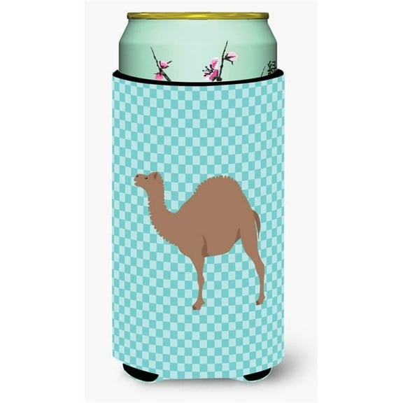F1 Hybrid Camel Blue Check Tall Boy Beverage Insulator Hugger