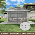 thumbnail image 4 of Waterproof portable screened canopy tent con double vented roof y carry bag, effortless setup para patio, backyard, garden, 4 of 5