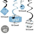 thumbnail image 4 of Big Dot of Happiness Light Blue Graduation Class of 2026 Decorations Hanging Swirls - Set of 40, 4 of 8