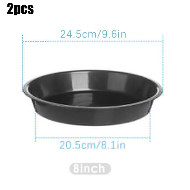 Lefu 2 Pcs PP Rond Pot de Plante Succulente Fleur Soucoupe Jardinière Plateaux Fournitures Déco