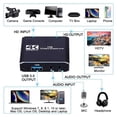 thumbnail image 3 of Tarjeta De Captura De Video 4K 1080P Usb 3.0 Caja De Grabadora De Juegos De Transmisión En Vivo Compatible Con Hdmi Con Dispositivo De Captura De Video Loop-Out Compatible Con Hdmi Monstrate EL012418-00, 3 of 6