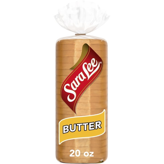 Sara Lee Butter Bread, 20 oz, White Bread, Bag