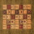 thumbnail image 1 of Ahgly Company Indoor Square Abstract Orange Modern Area Rugs, 5' Square, 1 of 4