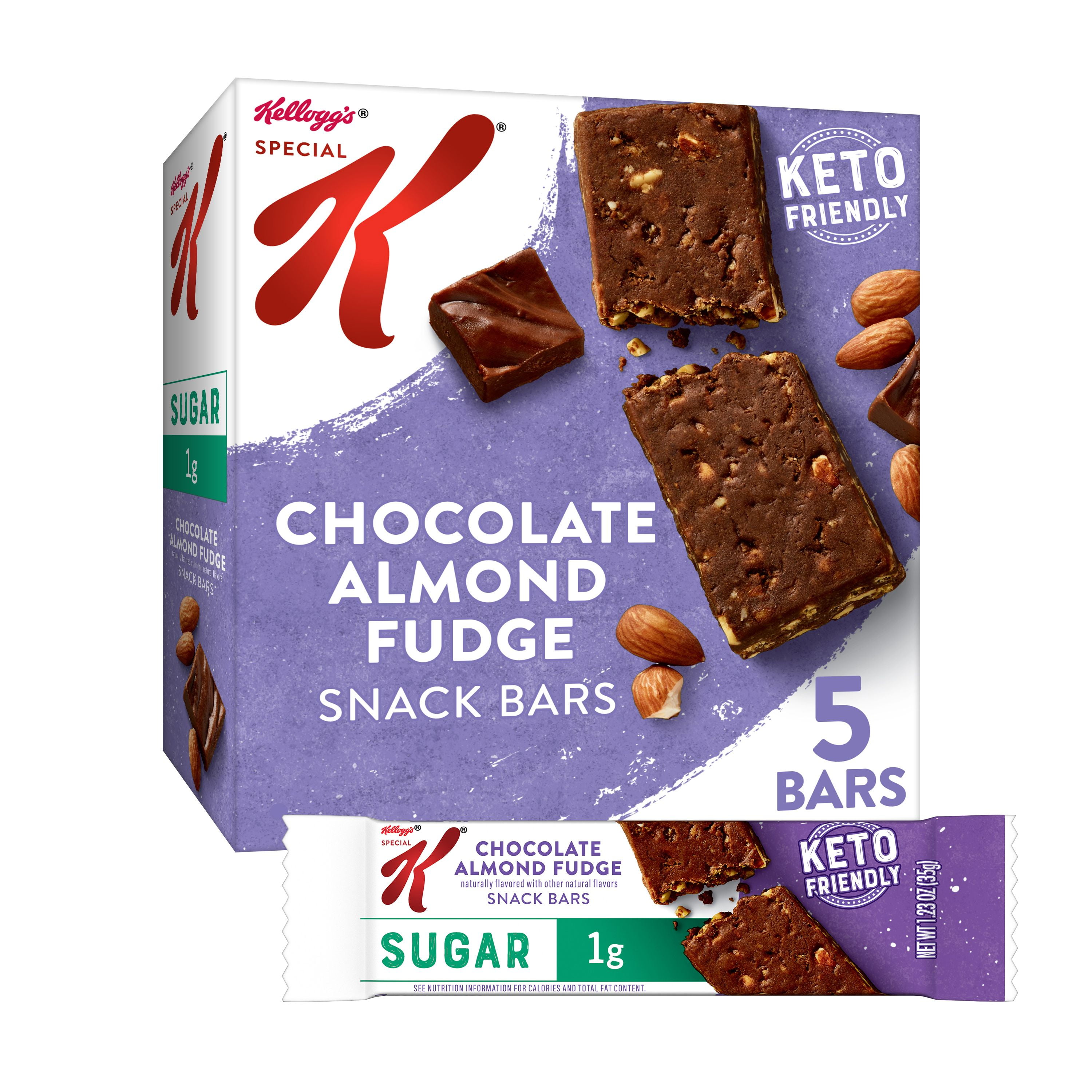 Kellogg's Special K Snack Bars, Keto Friendly, 7g Protein, 1g Sugar, 2 Net Carbs Per Bar