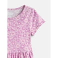 thumbnail image 3 of Wonder Nation Little Girls and Big Girls Play Dress with Short Sleeves, 2 Pack, Sizes XS-XXL, 3 of 3