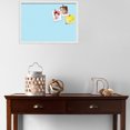 thumbnail image 3 of PinPix ArtToFrames 24x16 Custom Cork Bulletin Board    Poster Board Has a Fabric Style Canvas Finish, Framed in Satin White Frame (PinPix-247), 3 of 5