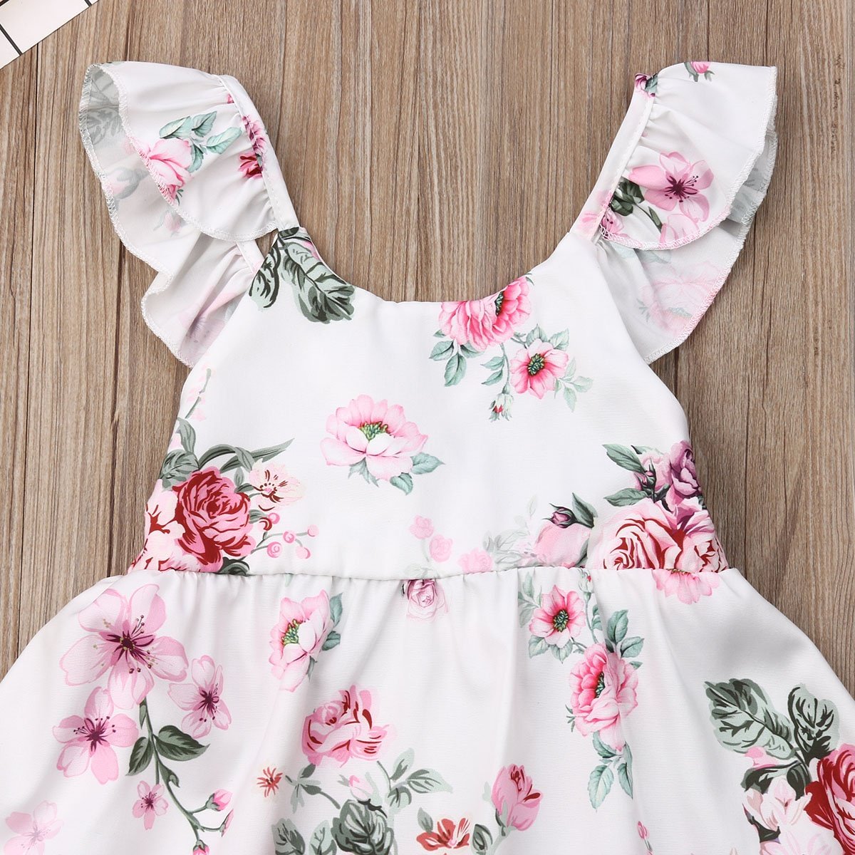 Cute Todder Kids Baby Girls Flowers Clothes Sleeveless Dress Party