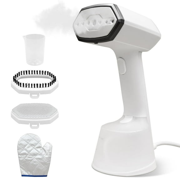 Reichtum Handheld Steamer for Clothes, Garment Steamer, 9.5 oz Removable Tank, 1200 Watts, White
