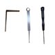 thumbnail image 1 of Kit de reparación de 3 piezas para instrumentos de viento madera, que incluye reemplazo de gancho de resorte y almohadilla plana de doble parche para, 1 of 6