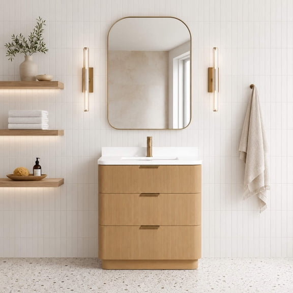 Calamigo 30" Bathroom Vanity Oak