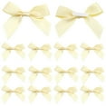 thumbnail image 6 of 50 Pcs Gift Wrap Bows Premium Satin Ribbon Bows 2.5 Inch Craft Bows for Gift Wrapping DIY Treat Bags Holiday Gifts Bag Party Decorations, Wedding Decor Christmas Birthday Presents, Beige, 6 of 6