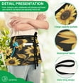 thumbnail image 4 of Yayeee Waist Apron with Pockets for Cooking Waterproof Half Server Aprons, Black Sunflower Pattern, 4 of 7