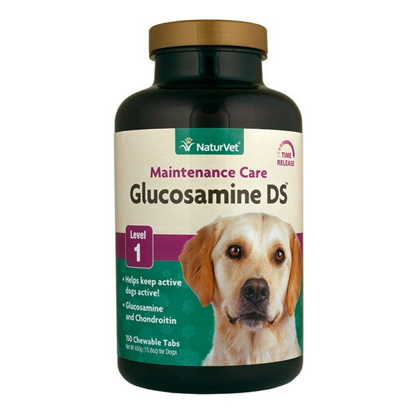 NaturVet GlucosamineDS Level 1 for Dogs & Cats, 150 Chewable Tablets