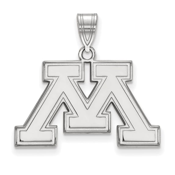 Minnesota Medium (5/8 Inch) Pendant (14k White Gold)