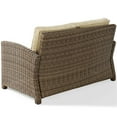 thumbnail image 4 of Afuera Living Causeuse Moderne d'Extérieur en Osier pour Patio, Brun et Sable, 4 of 9