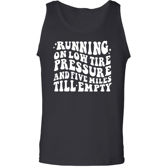 Running On Low Tire Pressure Adult Tank Top
