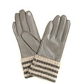 thumbnail image 2 of Oda Warm Striped Wool Cuff Winter Touch Screen Wrist Length Gloves, 2 of 4