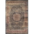 thumbnail image 2 of Lotus Medallion Area Rug, Black/Red/Oatmeal ,Rectangle, 2' x 3'7", 2 of 11