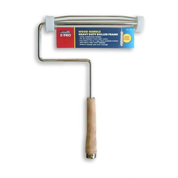 Premier Paint Roller Frame,9" Roll L,14" L,Wood 769