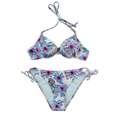 

Bathing Suits For Women Swimsuit Women Two Piece Shorts Bikini Split High Women s Strap Halter Waist Swimsuit Swimwears Tankinis Set Sports Bra Swim Top