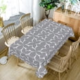 thumbnail image 4 of RisChhery Waterproof Rectangle Tablecloth,60x102 inch,Stain Resistant Table Cover,Indoor and Outdoor,Grey, 4 of 6