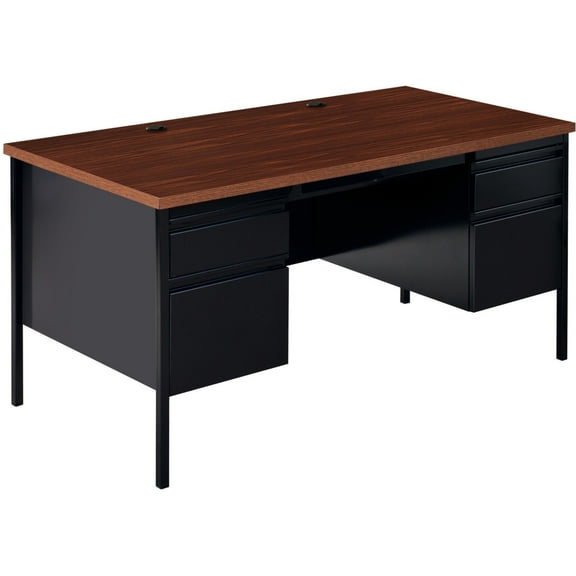 Lorell, LLR60927, Fortress Series Double-Pedestal Desk, 1 Each
