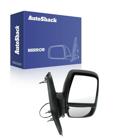 AutoShack Passenger Side Mirror Power Non-Heated Black | Replacement for 2015-2017 Ford Transit-250 2015-2017 Ford Transit-350 | 1-PC