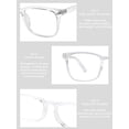 thumbnail image 4 of Non Prescription Glasses for Men Women Square Clear Lens Eyeglasses, 4 of 6