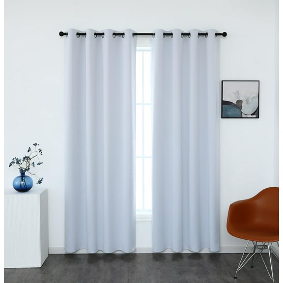 INLINAS 42W x 84L Inch Blackout Curtains for Bedroom, Thermal Insulated, Noise Reduction, Energy Saving Set of 2 Panels, off white
