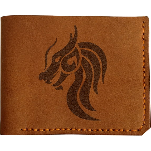 Men's Tribal Horse -19 Handmade Natural Genuine Pull-up Leather Wallet