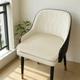 thumbnail image 2 of FEOLGEHLY 16.54x15.75in U-Shaped Linen Dining Chair Cushion, Thick Non Slip Horseshoe Seat Pad for Home Kitchen Office, White, 2 of 6