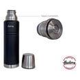thumbnail image 4 of Termo Botella Térmica 1l Hudson Acero Inoxidable Doble Pared Negro, 4 of 5