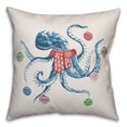 thumbnail image 2 of Creative Products Octopus Christmas Tree 16x16 Spun Poly Pillow, 2 of 3
