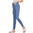 thumbnail image 2 of Women's 5 Pocket Soft Knit Skinny Jeggings, Light Denim, SM, 2 of 5
