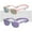 Pink+Purple, variant on COCOSAND Baby Sunglasses with Strap Square Frame UV400 for Infant Toddler Boys Girls Age 0-24 Months, 2-Pack