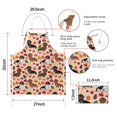 thumbnail image 7 of Fall Dachshund and Pumpkin Apron-Garden Aprons for Women with Pockets-Cotton Linen Waterproof Kitchen Cooking Gardening Aprons Adjustable for Kitchen,Cooking,BBQ and Salon 33x27 Inch, 7 of 7