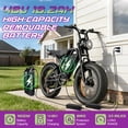 thumbnail image 4 of GOKEEP Electric Bike for Adults, 750W Motor, 48V 18.2Ah Removable Battery, 20" Fat Tire Mountain Bike, Full Suspension Dirt Ebike, UL2849, Black, 4 of 7