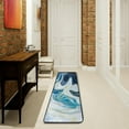 thumbnail image 6 of Kitchen Rugs and Mats Non-Skid Washable Runner Rugs Blue Gray Passionate Marble Long 72x24 inch for Floor Cushioned Hallway Entryway Indoor 2x6, 6 of 7